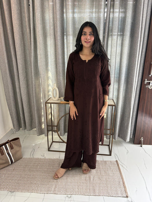 Nazakat Authentic Lucknowi Kurta Set