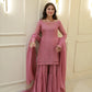 SOLID LILAC KURTA GHARARA WITH DUPATTA