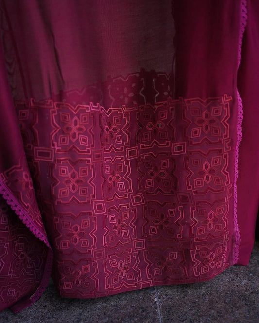 Elegant Maroon Ethnic Outfit – Trendy and Stylish