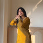 ‘Noor’ Farshi Salvar Set - Mustard