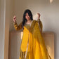 ‘Noor’ Farshi Salvar Set - Mustard