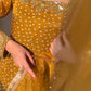 ‘Noor’ Farshi Salvar Set - Mustard